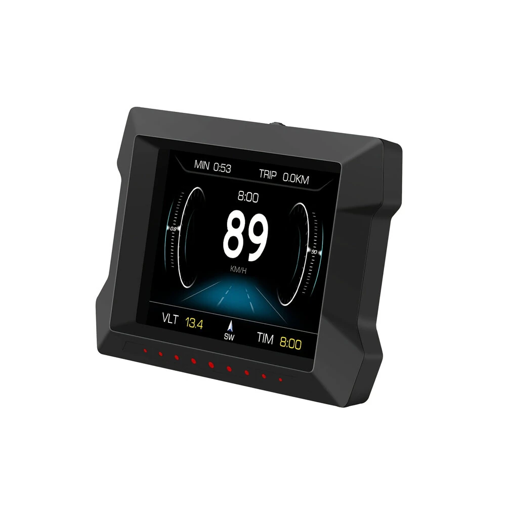 P22 HUD Smart Head-Up Display 3.5 inches OBD LCD Instrument Panel All-in-one Inclinometer Car Fault Code Clearing and Detection Instrument — view 6
