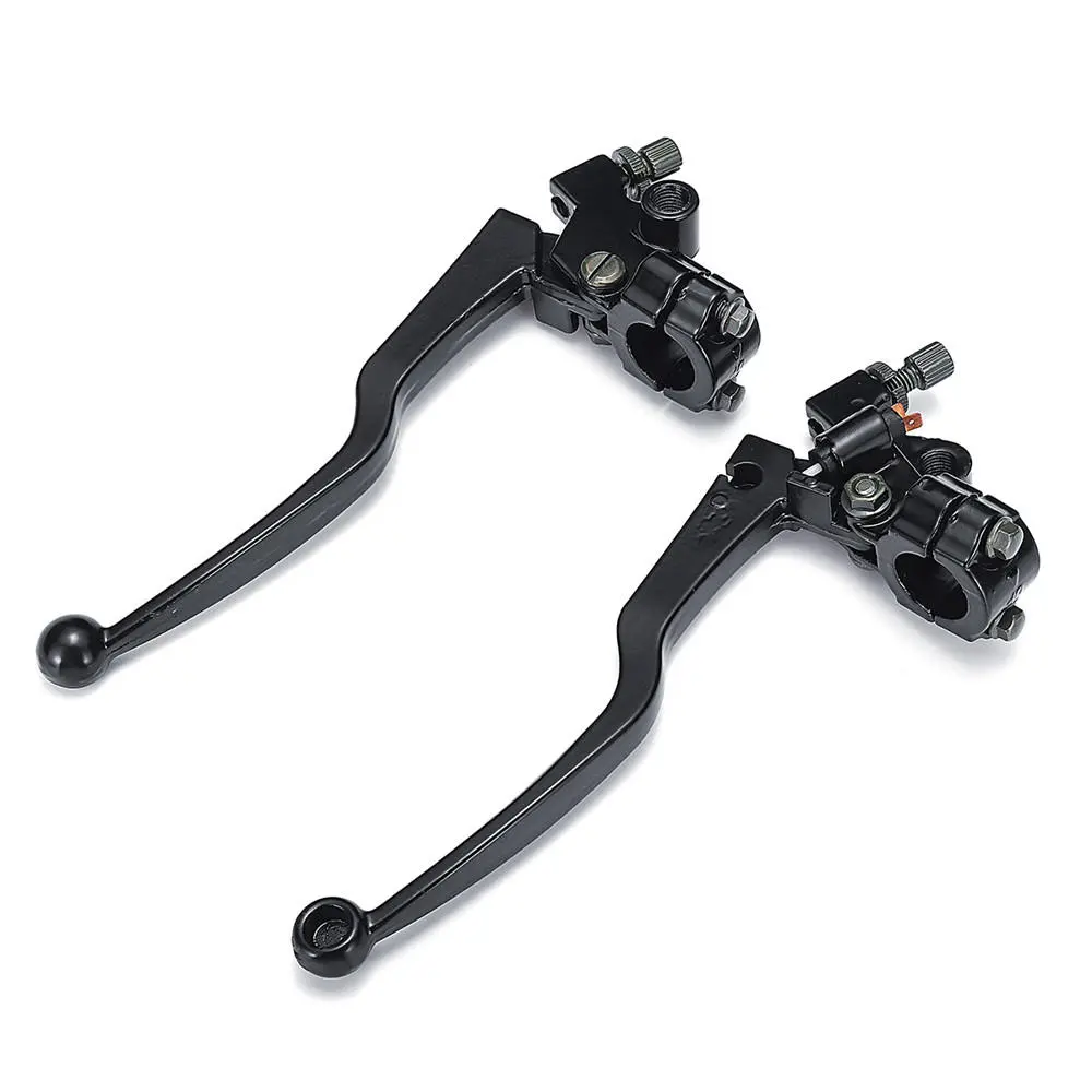 Pair Black Aluminum Motorcycle Brake & Clutch Lever For Honda CG 125 Cable Front Brake — view 2