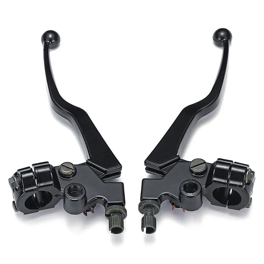 Pair Black Aluminum Motorcycle Brake & Clutch Lever For Honda CG 125 Cable Front Brake — view 4