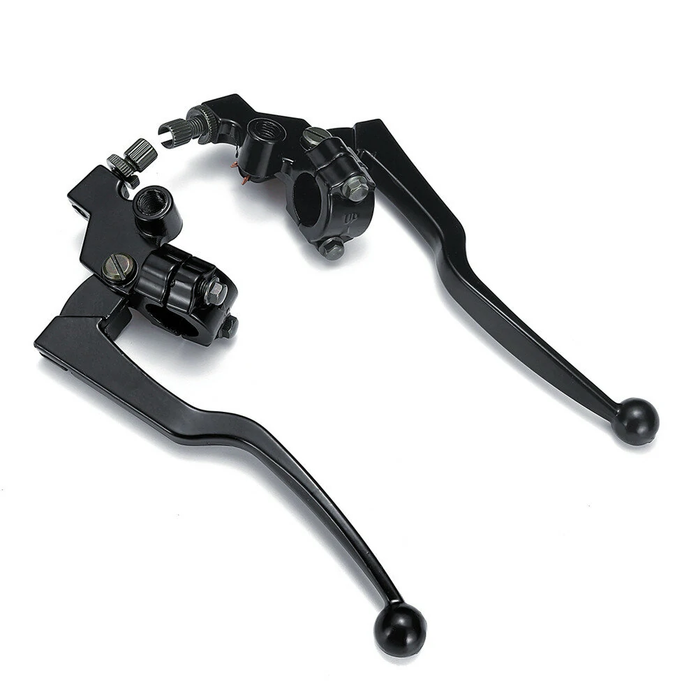 Pair Black Aluminum Motorcycle Brake & Clutch Lever For Honda CG 125 Cable Front Brake — view 7