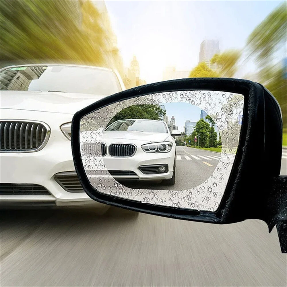 Pair Car Rearview Mirror RainProof Protector Film Waterproof Car Stickers Scratch Resistant Clear Vision — view 5