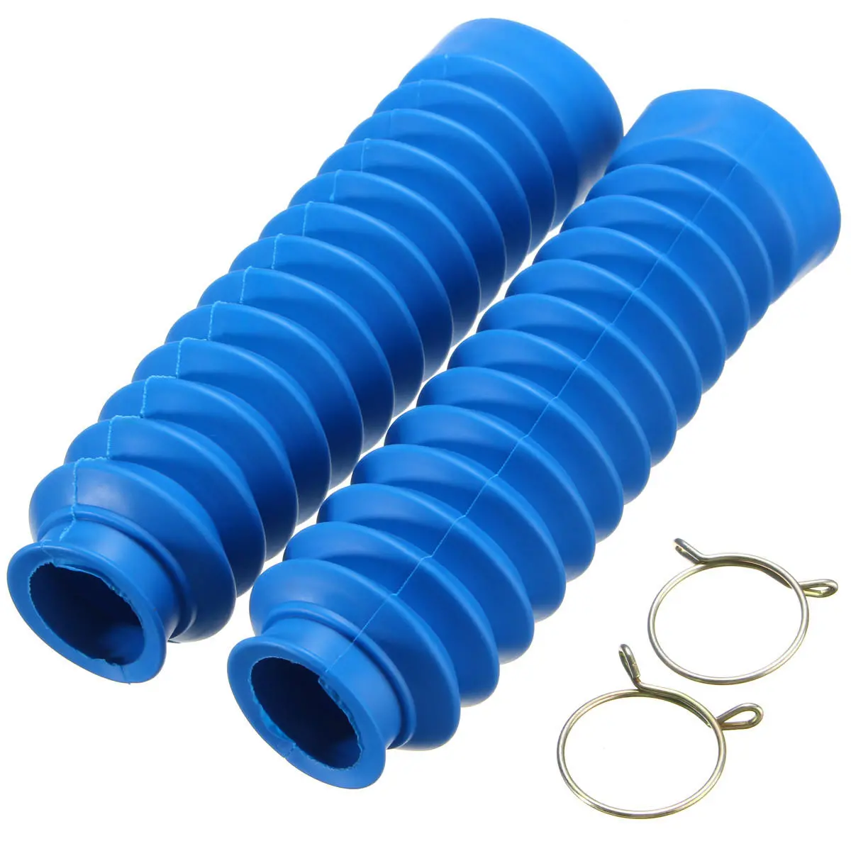 Pair Motorcycle Rubber Front Fork Cover Protector Gaiters Boot Gaitor 4 Colors — view 7