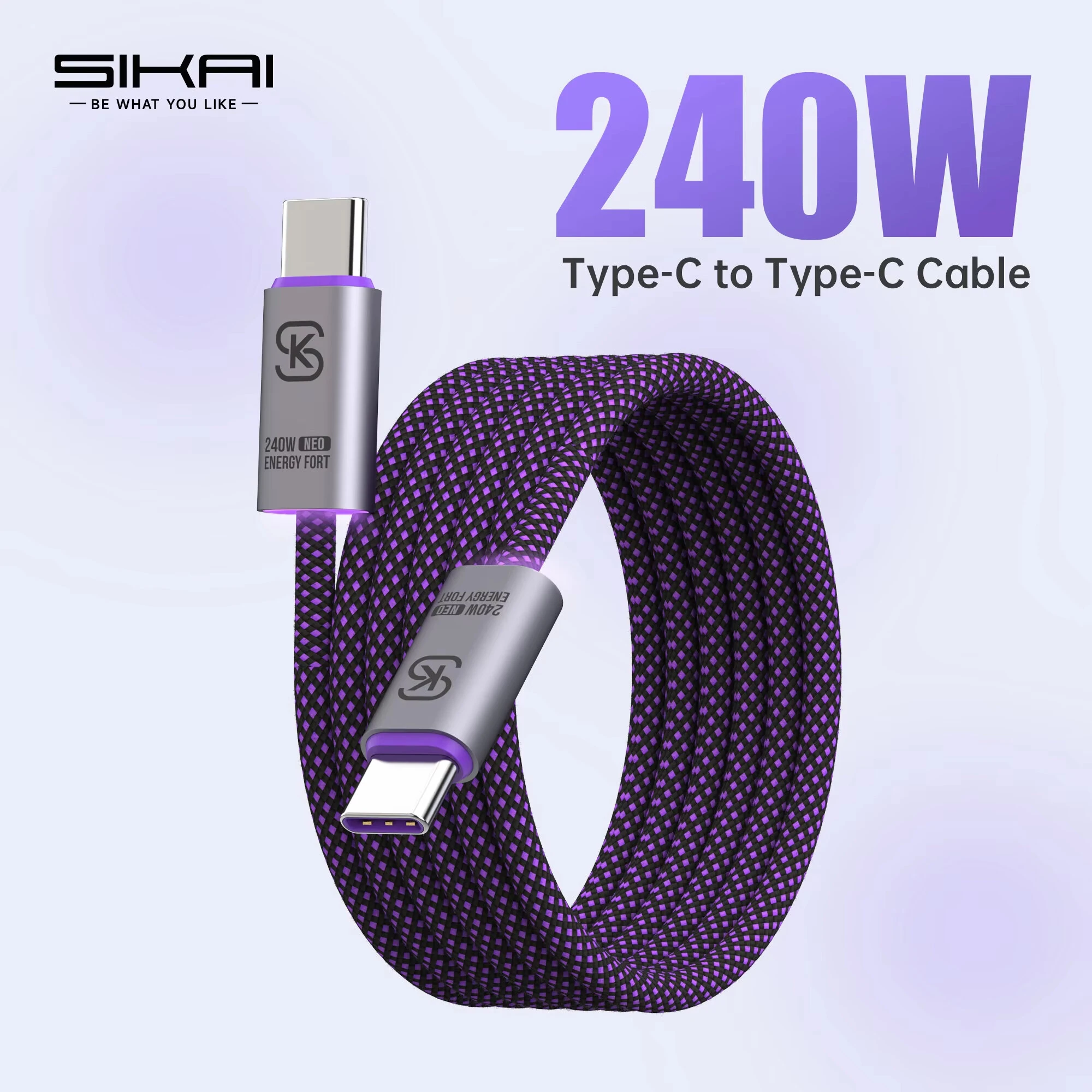 PD240W Type-C to Type-C Cable PD Fast Charging Data Transmission Copper Core Line 1.2M/1.8M Long for iPhone 17 17Pro 16 Pro Max 15 14 13 for Huawei Mate XTs for OPPO for VIVO — view 2