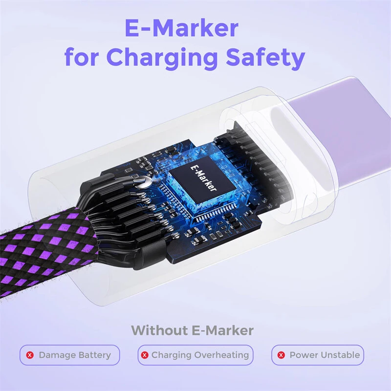 PD240W Type-C to Type-C Cable PD Fast Charging Data Transmission Copper Core Line 1.2M/1.8M Long for iPhone 17 17Pro 16 Pro Max 15 14 13 for Huawei Mate XTs for OPPO for VIVO — view 6