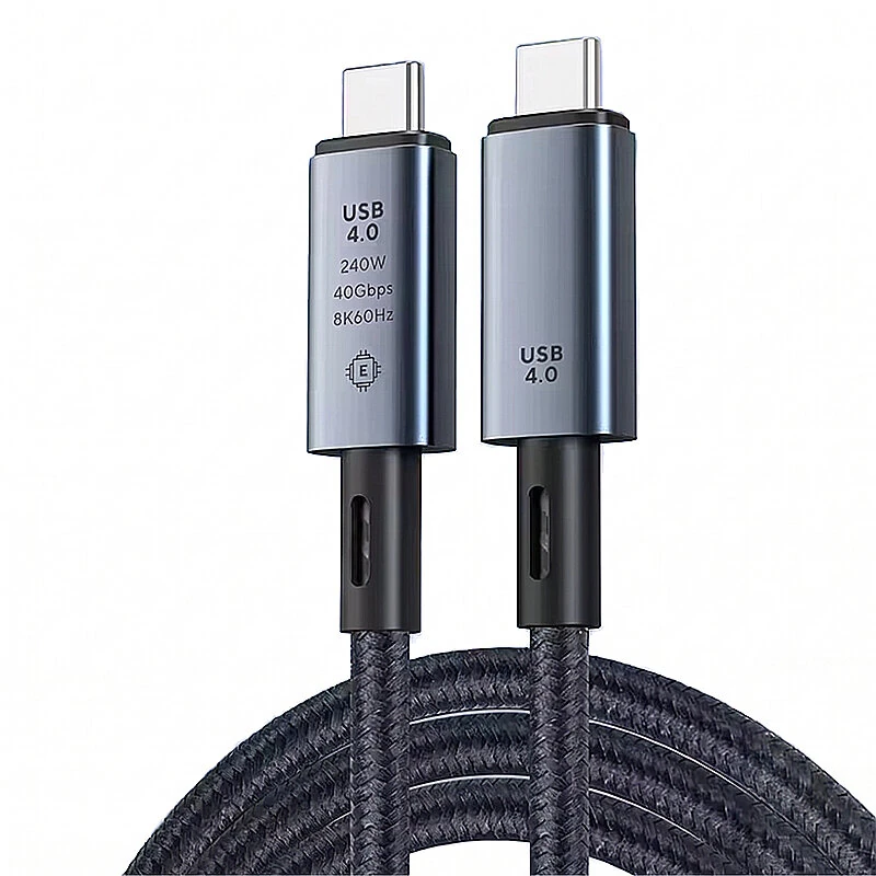 PD240W Type-C to Type-C USB4 Cable Support 8K60Hz Video Output 40Gbps QC4.0 PD3.1 Fast Charging Data Transmission Copper Core Line 0.5M/1M/1.5M/2M Long for iPhone 17 17Pro 16 Pro Max for Huawei Mate XTs for OPPO for VIVO — image 1