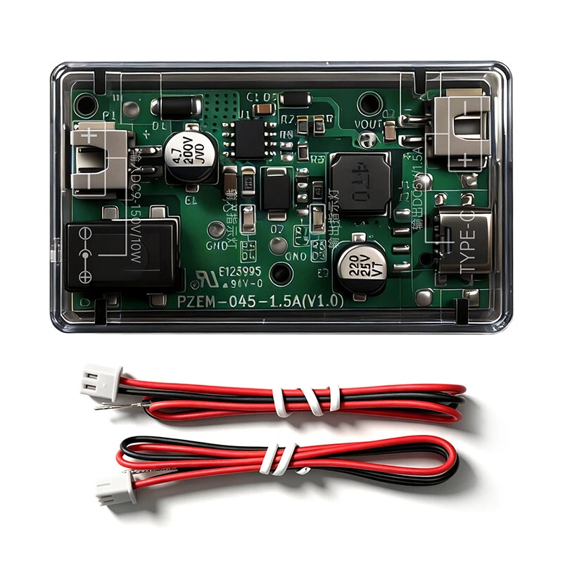 Peacefair DC-DC Step-Down Buck Converter Wide Voltage Input to 5V 1.5A/3.5A Power Supply Module with USB/Type-C for Automotive Industrial Communication — image 1