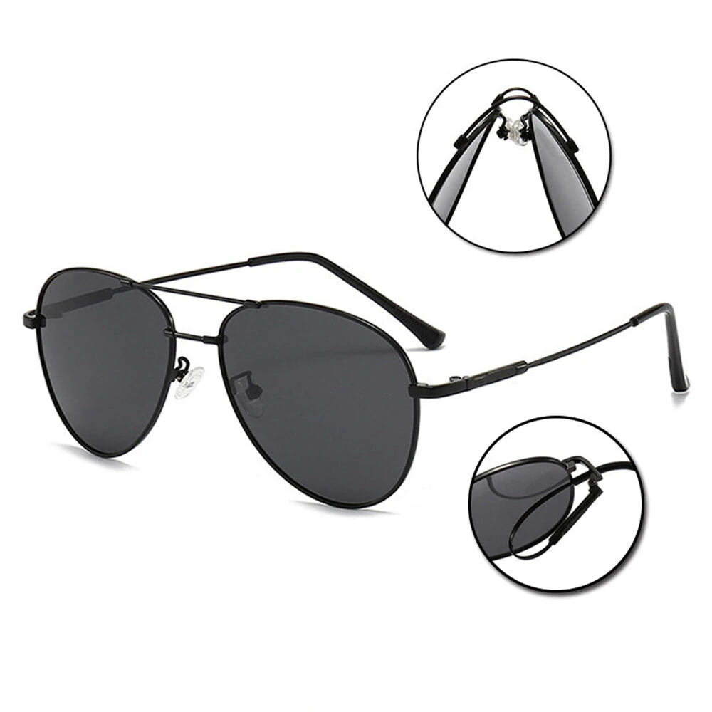 Photochromic Polarized Sunglasses UV400 Protection Anti-Glare Sun Glasses for Outdoor Driving Fishing with Case — view 7