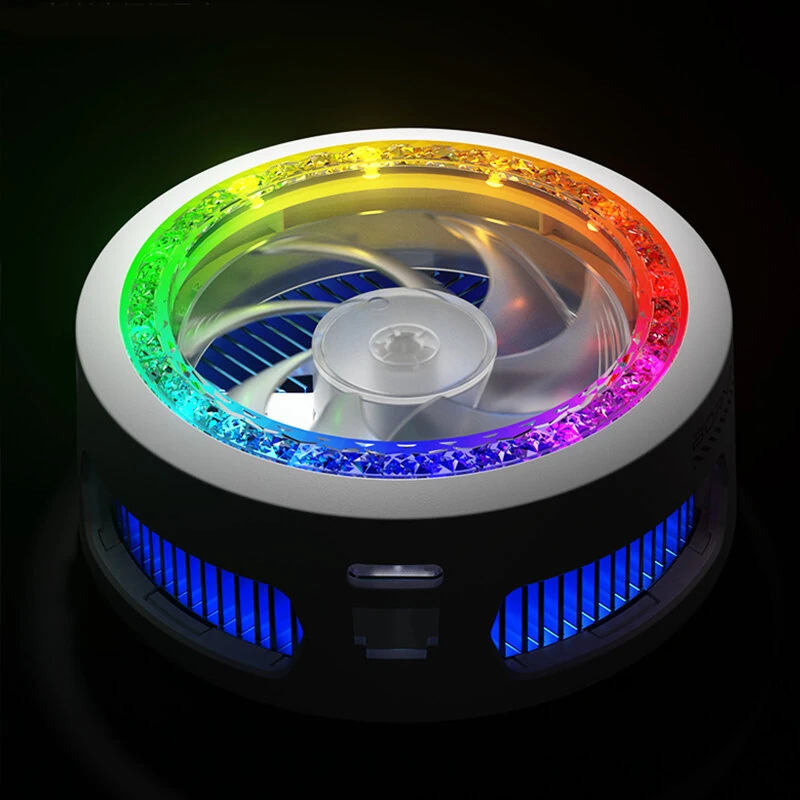 PIVA B3 Mobile Phone Cooler 25W Semiconductor Cooling Magnetic Clip 4 Levels Low Noise RGB Light Mobile Phone Radiator for PUBG Gaming Live Streaming — view 3