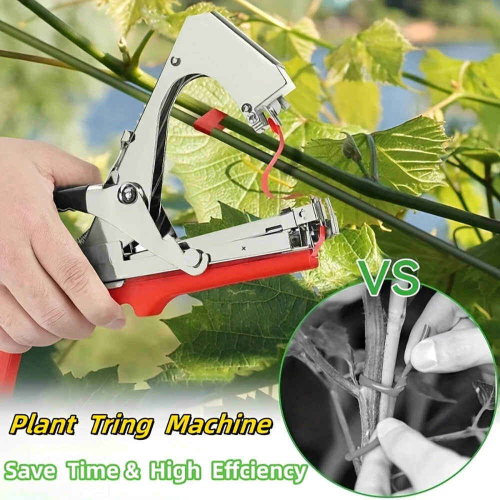 Plant Vine Binder Tape Machine Sets For Grapes Raspberries Tomatoes And Grape Vegetables With 20 Rolls Of Tape — view 2