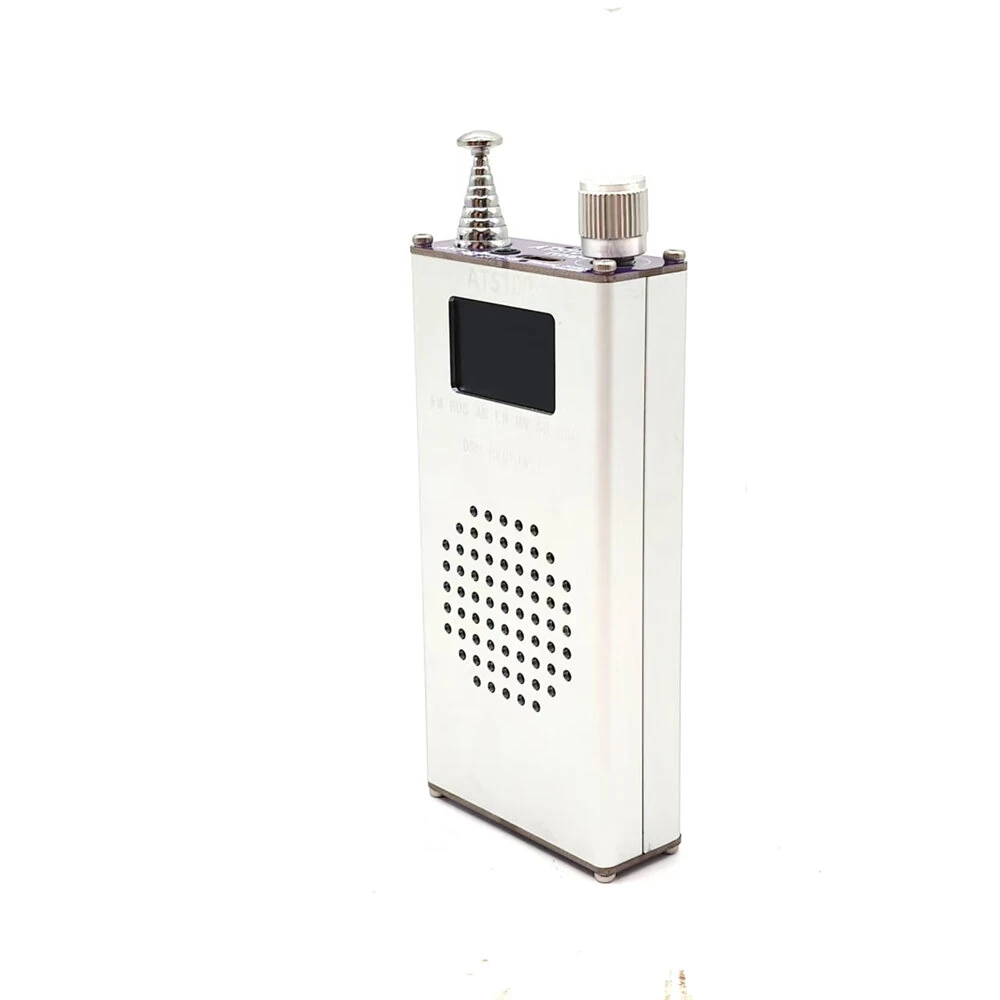 Portable ATS100 SI4732 150K-108MHz LCD Radio Receiver FM AM LW MW SW SSB Whip Antenna — view 4