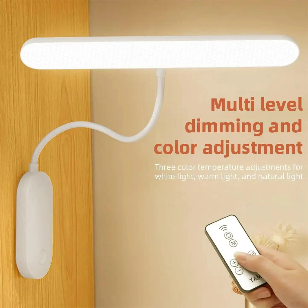 Portable Desk Lamp Reading Light 360 Degree Adjustable Dimming Eye Caring Bedroom Bedside Lamps LED Desk Lamp for Home Office — view 5