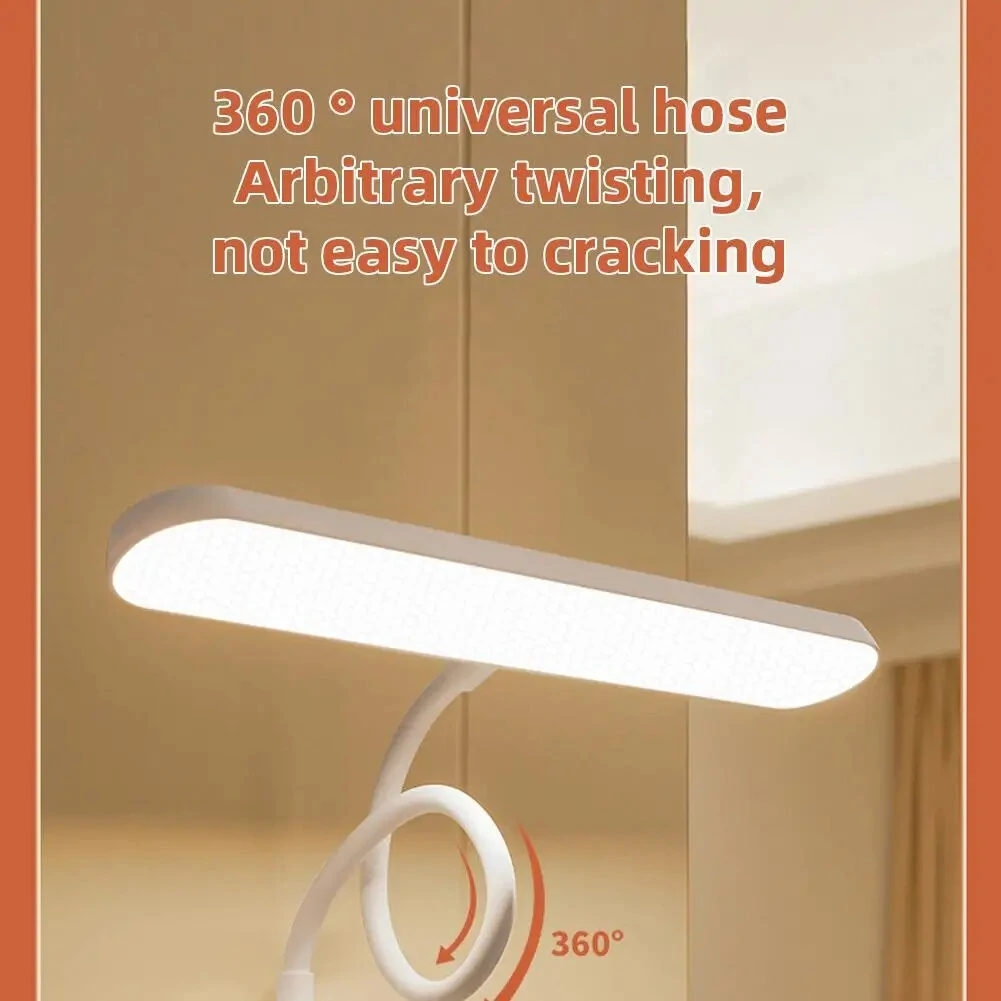 Portable Desk Lamp Reading Light 360 Degree Adjustable Dimming Eye Caring Bedroom Bedside Lamps LED Desk Lamp for Home Office — view 6