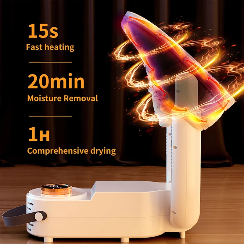 Portable Electric Shoe Dryer with Timer and Handle Multi Functional Boot Dryer Constant Temperature and Fast Drying for Socks and Gloves Rainy Seasons — view 8