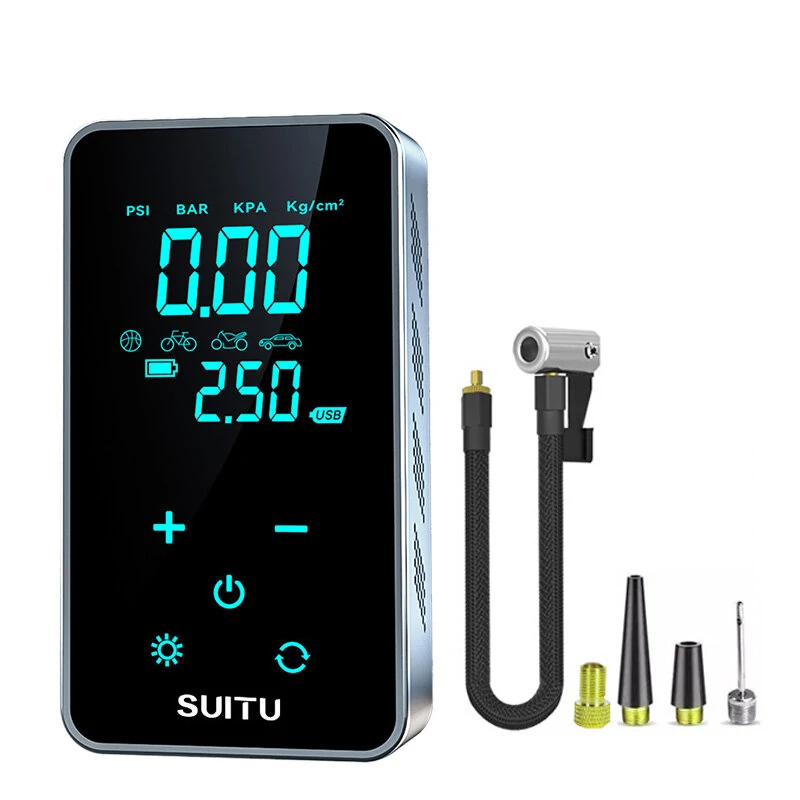 Portable Electrical Car Air Pump Mini Tire Inflatable Pump Inflator Air Compressor Pump for Car Motorcycle Bicycle Ball — Pricio