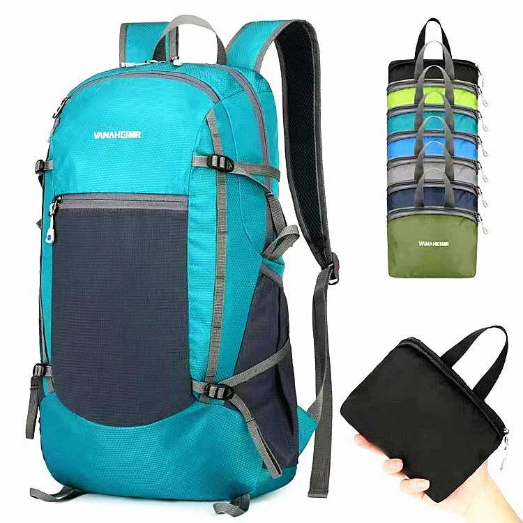 Portable Folding Waterproof Backpack Mountaineering Bag Ultralight Outdoor Climbing Cycling Travel Hiking Daypack — view 3
