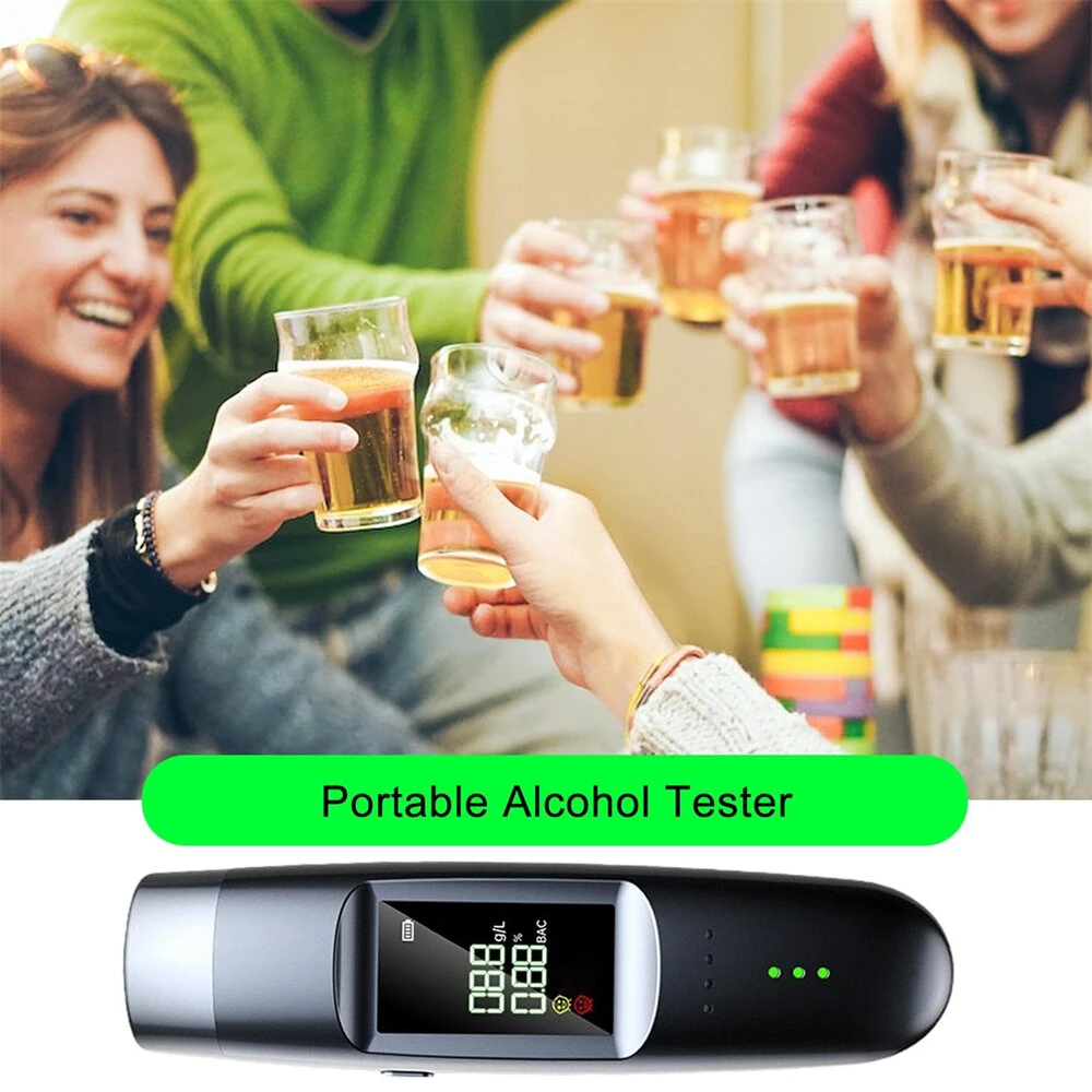 Portable High Precision Alcohol Breathalyzer for Accurate DUI Testing Innovative Driving Safety Gadget — view 6