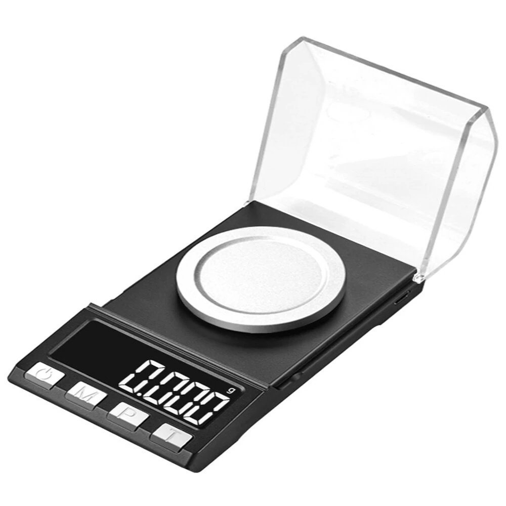 Portable High Precision Multifunction Digital Measuring Scale Jewelry Powder Weighing LCD Display 0.001g Accuracy 50g Range USB AAA Battery — Pricio