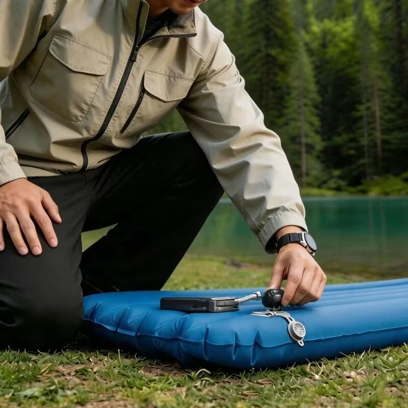 Portable Mini Air Pump Ultra-Light 3.5kPa Electric Inflator Deflator With 7 Nozzles For Camping Air Mattress Inflatables Vacuum Bags — view 2