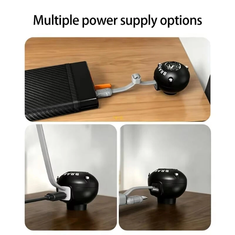Portable Mini Air Pump Ultra-Light 3.5kPa Electric Inflator Deflator With 7 Nozzles For Camping Air Mattress Inflatables Vacuum Bags — view 8