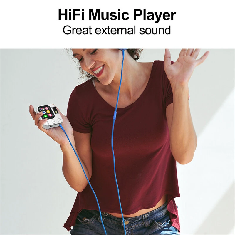 Portable MP3 Player with 180° Rotating Camera bluetooth Touch Screen Music Player Digital Camera Ebook Pocket Size Media Player — view 3