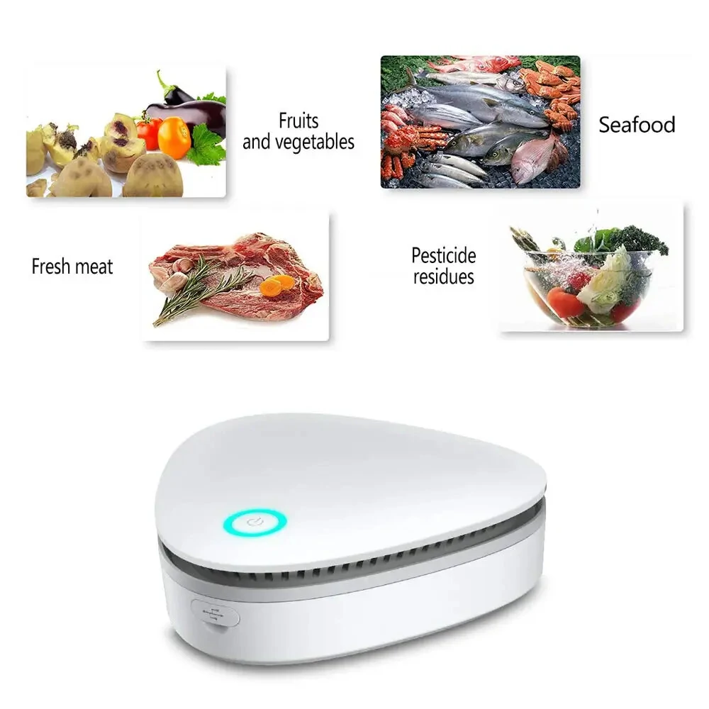 Portable Ozone Sterilizer for Air Purification and Odor Removal with 360-Degree Sterilization Perfect for Refrigerator Closet Car and More Includes USB Recharging Cable and 1800mAh Lithium Battery — view 3