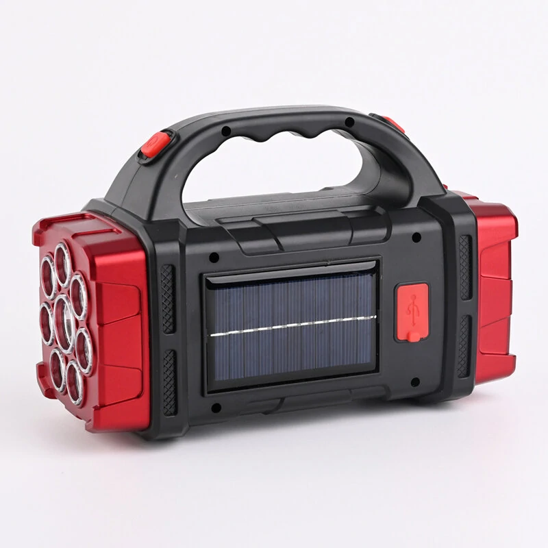 Portable Solar LED Flashlight With COB Work Lights USB Rechargeable Handheld Camping Light 4 Lighting Modes Outdoor Powerful Solar Torch Light — view 4