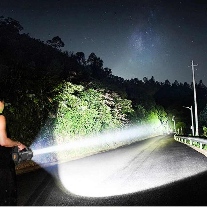 Portable Solar LED Flashlight With COB Work Lights USB Rechargeable Handheld Camping Light 4 Lighting Modes Outdoor Powerful Solar Torch Light — view 7