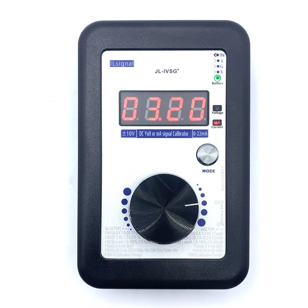 Portable Voltage Current Signal Generator 10V 22mA Output for PLC & Instrument Calibration — view 7
