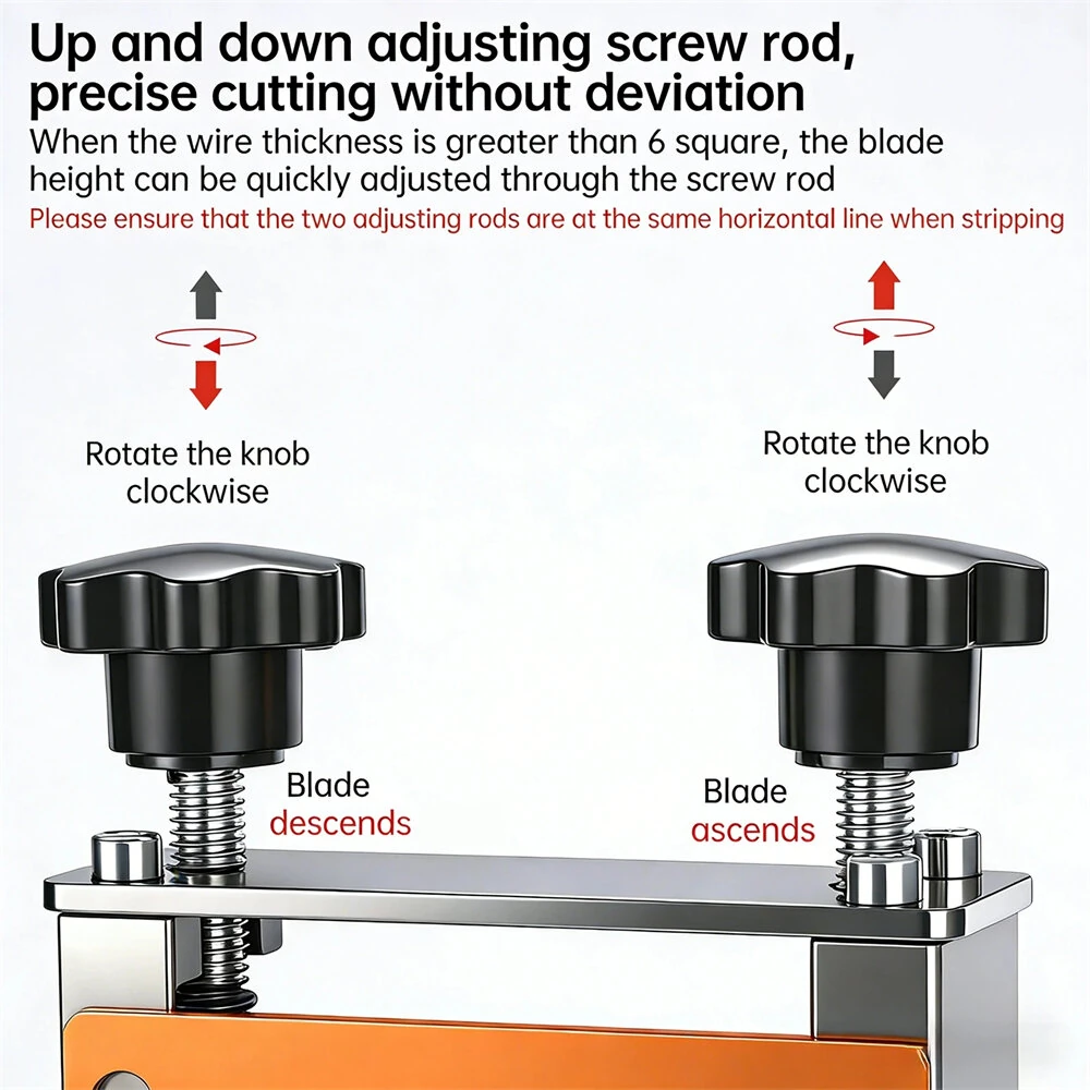 Portable Wire Stripper Machine Manual & Electric Drill Dual-Use Stripping Tool for 1-17mm² Scrap Copper Wires Cables — view 5