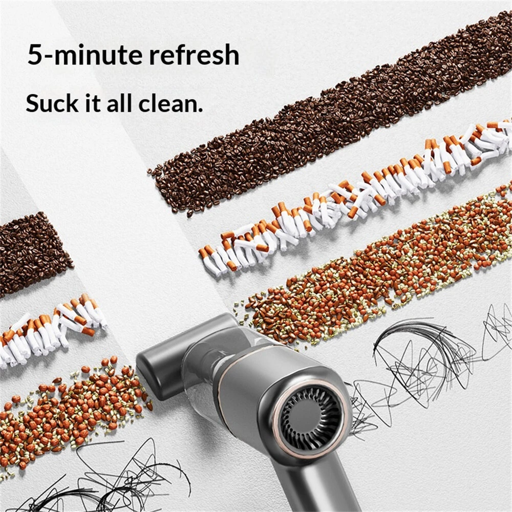 Portable Wireless Car Vacuum Cleaner 120 W High Suction Power Long Battery Life for Vehicle Home Cleaning Use — view 3