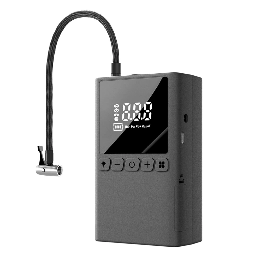 Portable Wireless Multi-functional Inflatable Pump 100W Digital Display LED Lighting AI Auto Stop for Car Motorcycle Tire Ball Inflation — Pricio