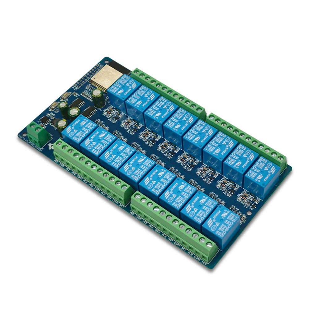 Power Supply ESP32 16 Channel Relay Module Development Board ESP32-WROOM Secondary Development DC5V/12V/24V — view 2
