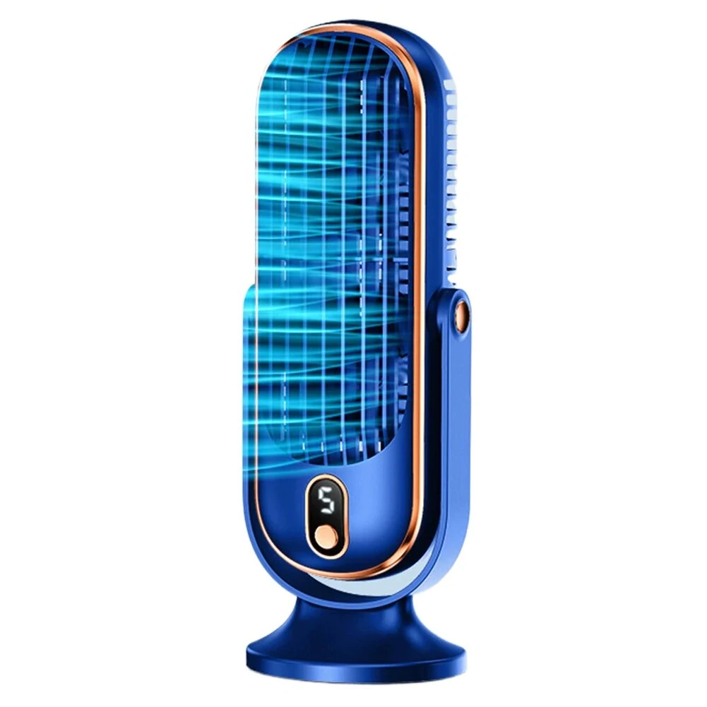 Powerful Desktop Tower Fan 5-Speed Adjustable Desktop Fan With Silent Operation 1200mah Rechargeable Battery Cool Indoors for Home Office — view 8