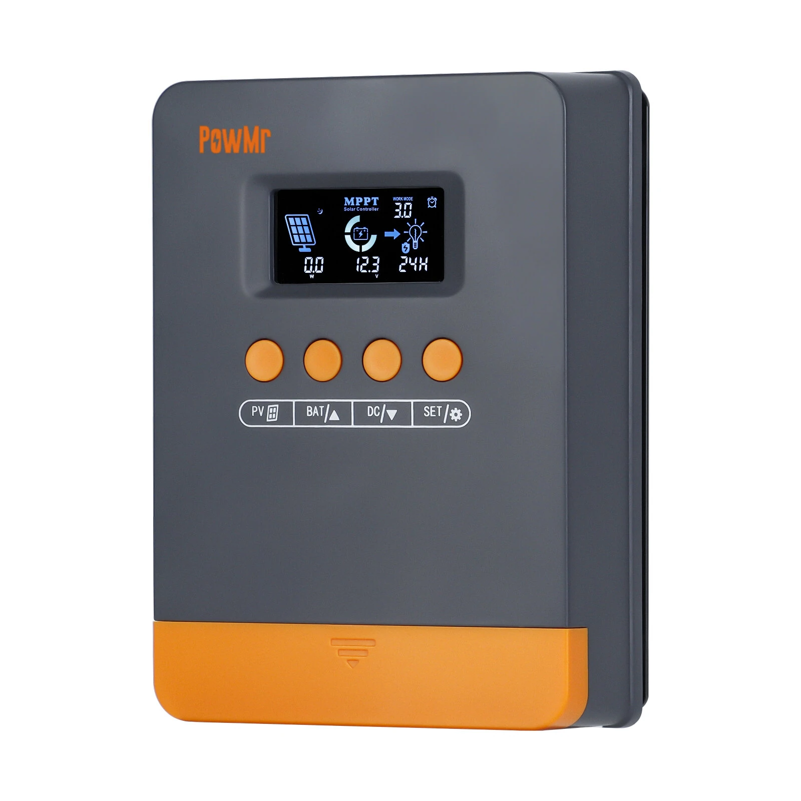 PowMr 25A 35A 45A MPPT Solar Charge Controller Blacklight LCD Regulator Max 100VDC Soalr Panel Support 12V 24V Lithium Battery — view 7