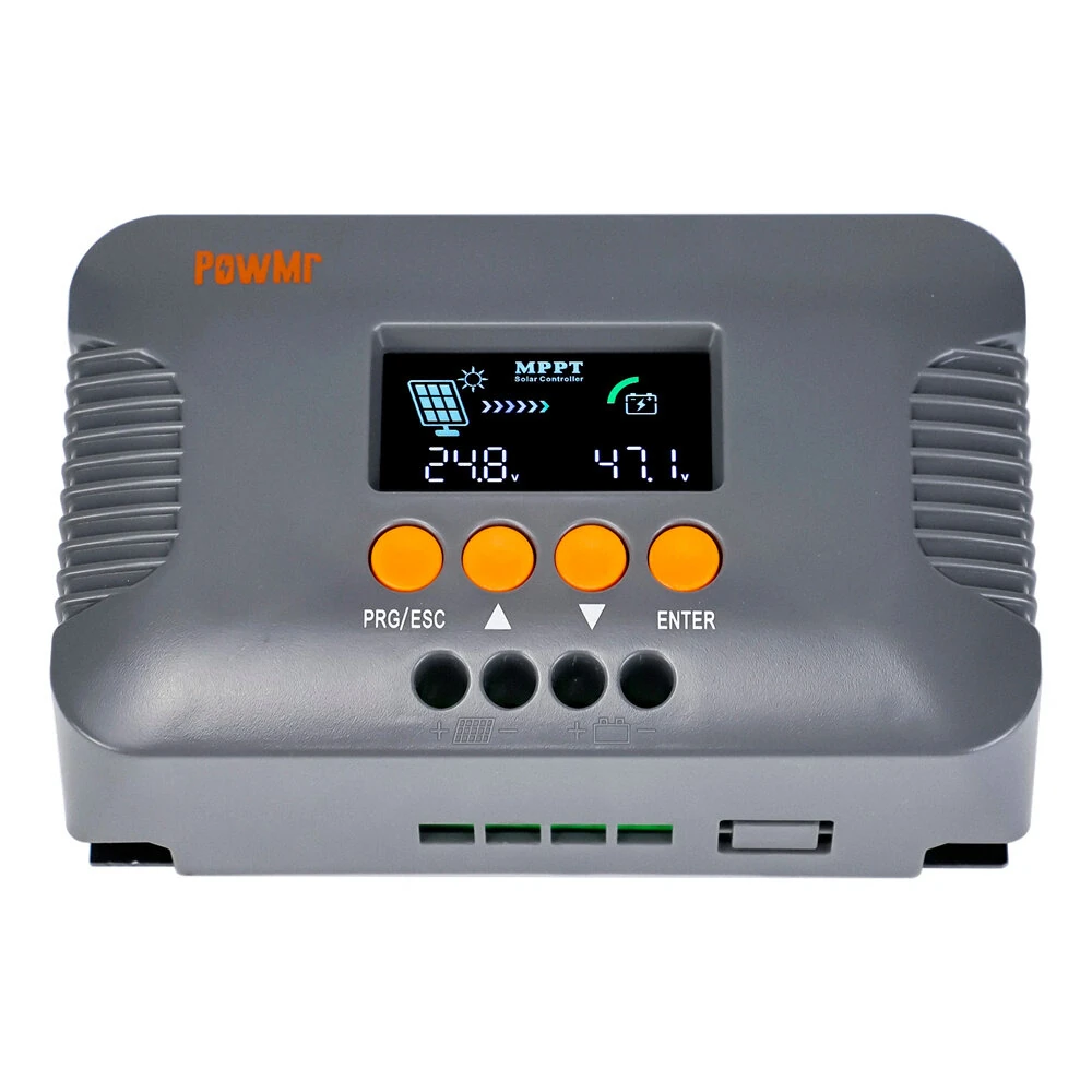 PowMr MPPT Boost Voltage Charge Controller 10A 24V 36V 48V 60V 72V for LiFePO4 Gel Flooded Lead-Acid Battery Max PV 400W — view 5