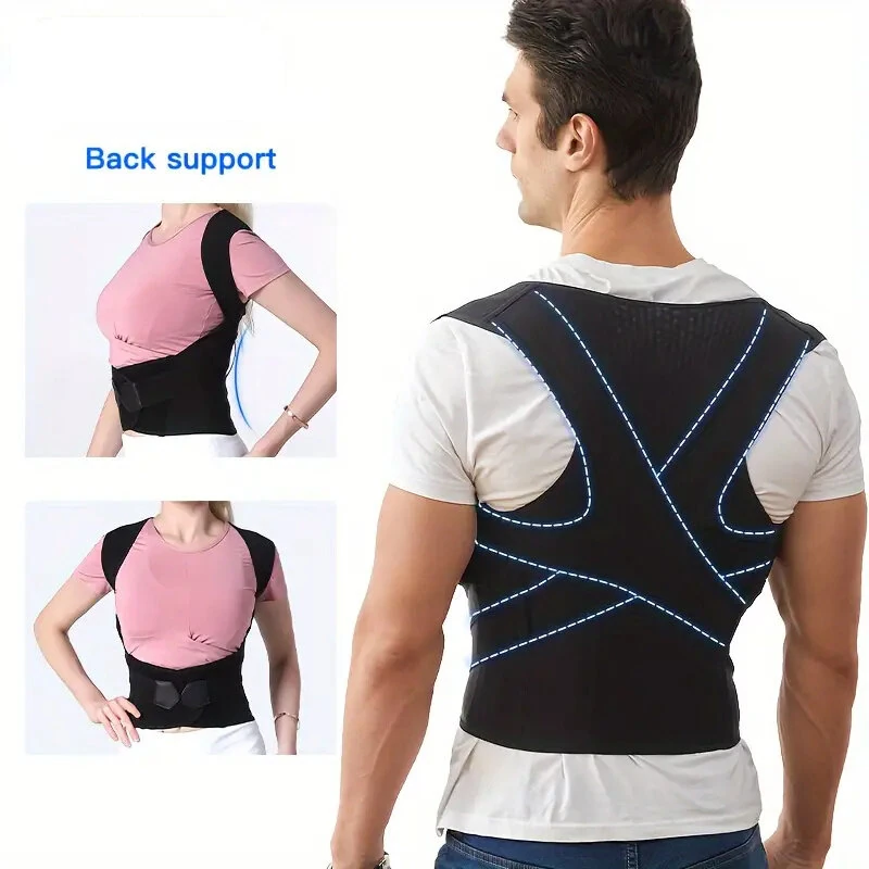 PRANASH Posture Corrector Medical Back Support Adjustable Full Shoulder Brace For Mid Upper Spine Lumbar Support — view 6