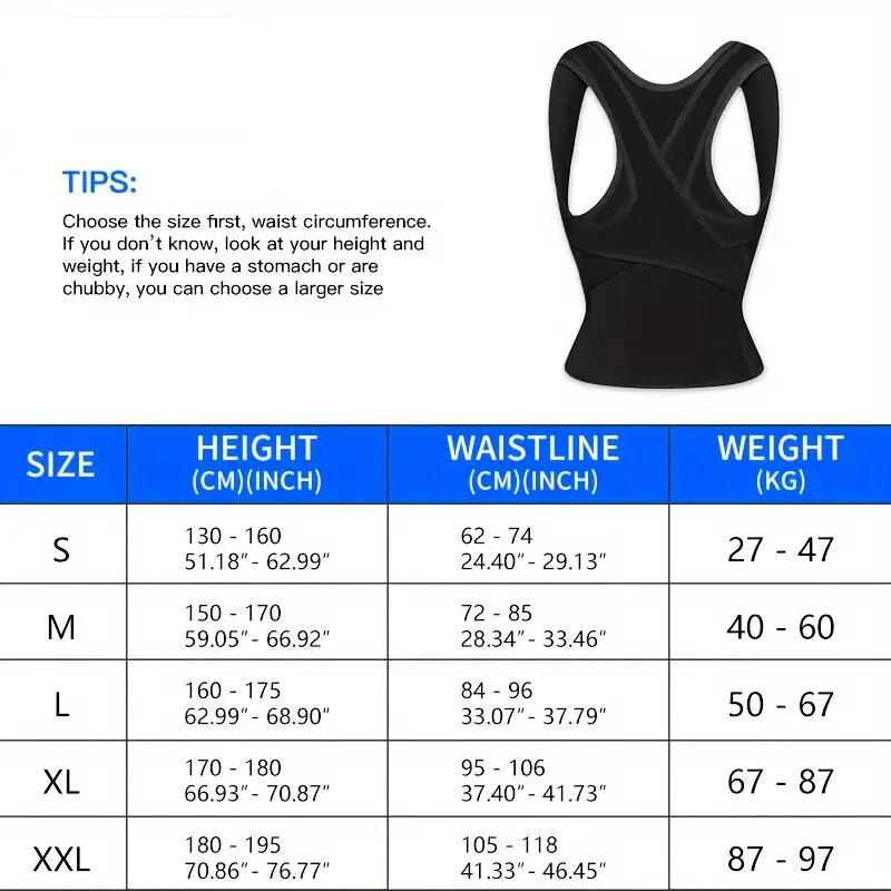 PRANASH Posture Corrector Medical Back Support Adjustable Full Shoulder Brace For Mid Upper Spine Lumbar Support — view 7