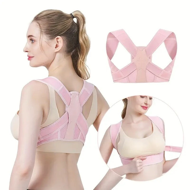 PRANASH Sport Posture Corrector for Women and Men Adjustable Upper Back Brace Shoulder Lumbar Back Support Belt for Fitness Health Recovery — image 1