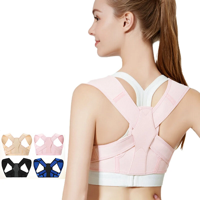 PRANASH Sport Posture Corrector for Women and Men Adjustable Upper Back Brace Shoulder Lumbar Back Support Belt for Fitness Health Recovery — view 2