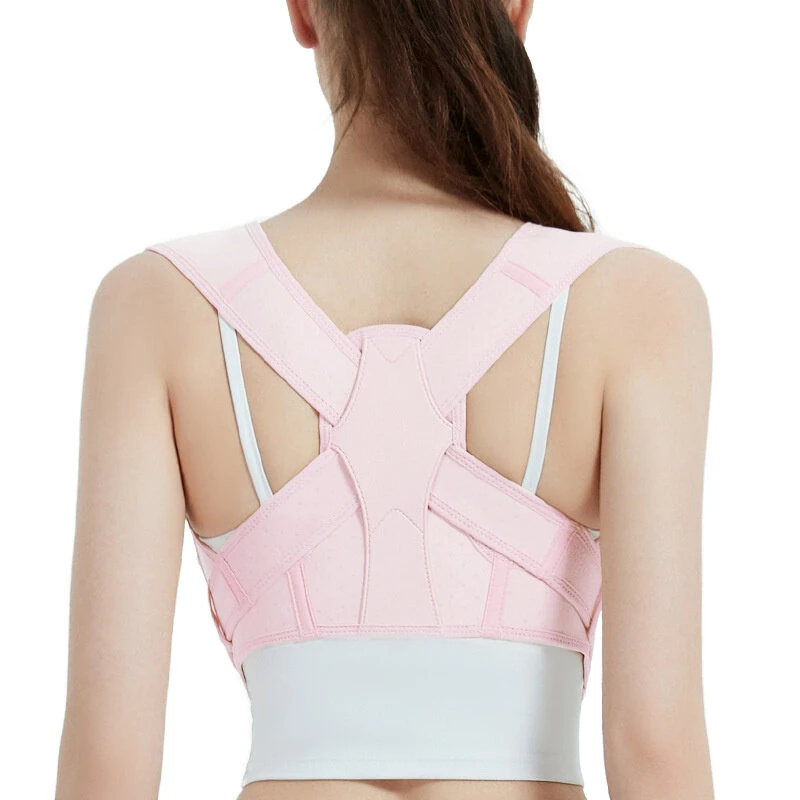 PRANASH Sport Posture Corrector for Women and Men Adjustable Upper Back Brace Shoulder Lumbar Back Support Belt for Fitness Health Recovery — view 4