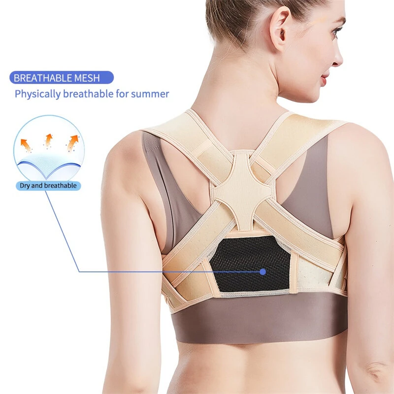 PRANASH X2 Upgraded Posture Corrector Adjustable Back Support Belt Spine Back Shoulder Brace Support Belts Adult Invisible Hunchback Belts for Sport Recovery — view 4