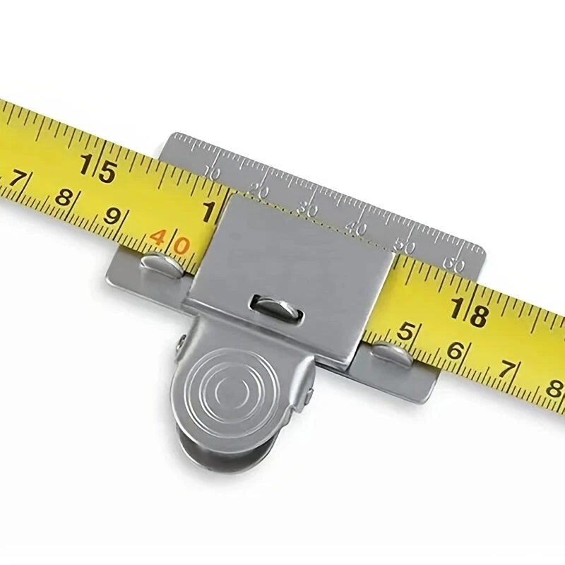 Precision Measuring Tape Clip Metal Ruler Position Clamp for Woodworking Corner Scribing Accurate Measuring Tool Accessory — view 9