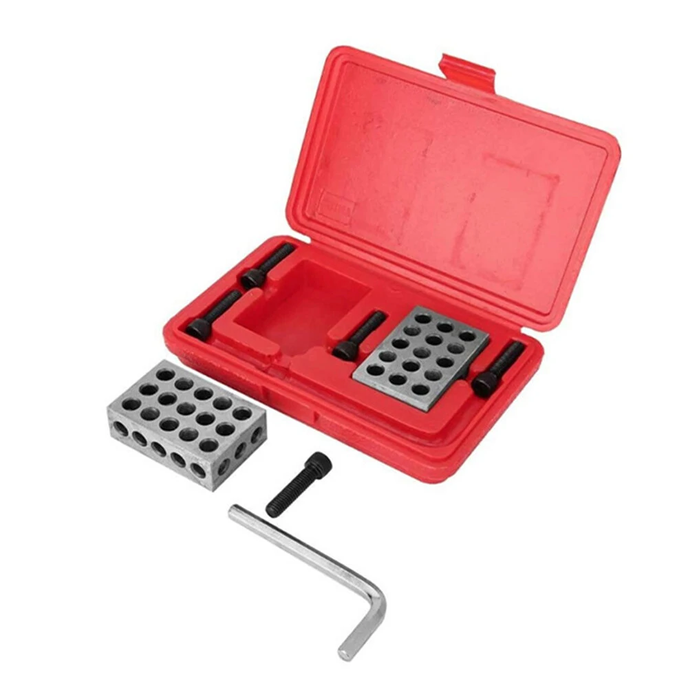 Precision Parallel Gauge Block 1-2-3 Inch 23 hole parallel iron gauge block Accuracy ±0.005mm M10 thread - with socket wrench screw — view 3
