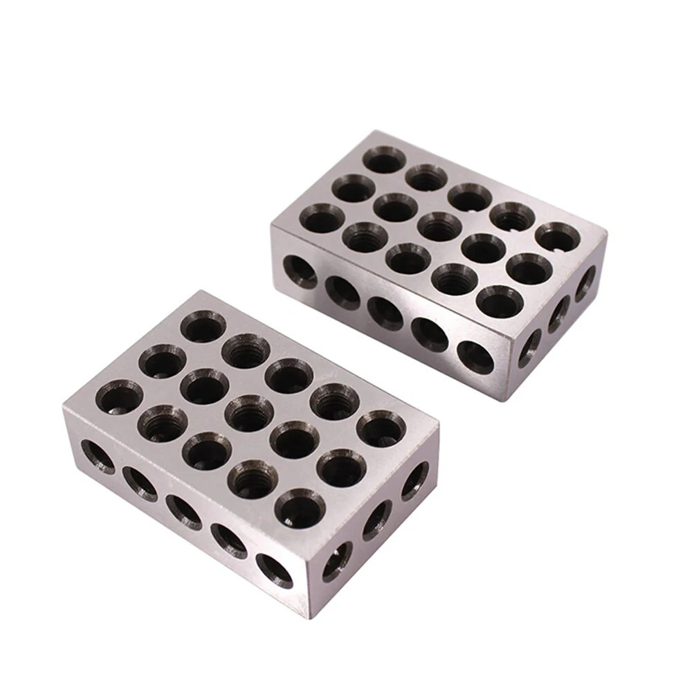Precision Parallel Gauge Block 1-2-3 Inch 23 hole parallel iron gauge block Accuracy ±0.005mm M10 thread - with socket wrench screw — view 6