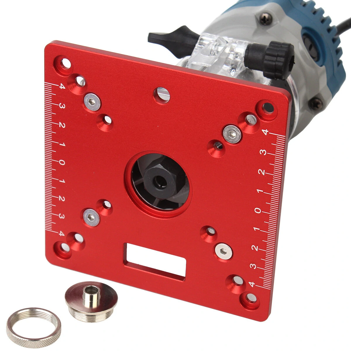 Precision Router Lift Kit with Router Table Insert Plate Max Lifting 70mm Woodworking Engraving DIY Tools for 64-66mm Diameter Motors — view 8