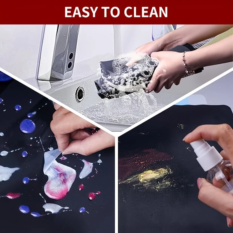 Premium Silicone Glue Mat Heat-Resistant Non-Skid 23x15 inch Easy-to-Clean Woodworking Crafting DIY Work Surface — view 6