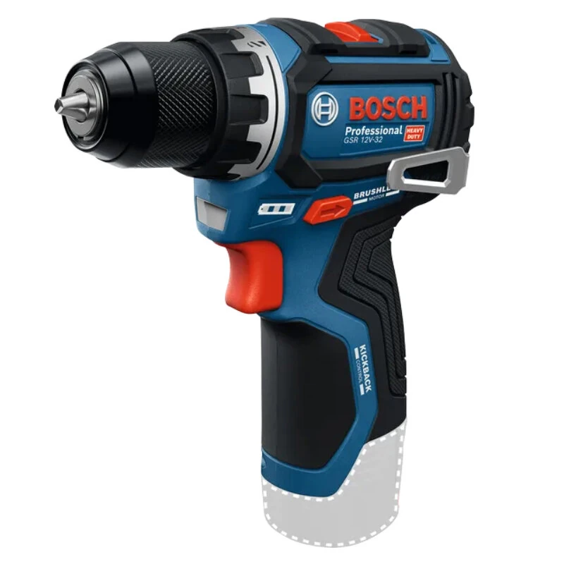 PRO GSR 12V-32 for BOSCH Cordless Drill Driver 12V 32Nm Max Torque 1800 RPM Compact Lightweight Power Tool — view 3