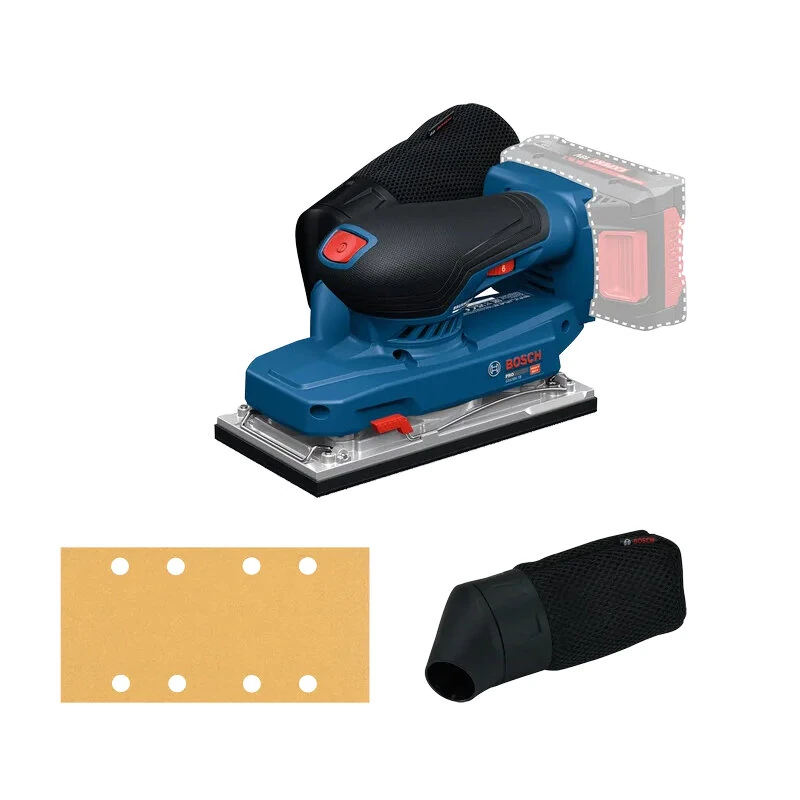 PRO GSS18V-18 for BOSCH Cordless Orbital Sander 18V 10000-20000 OPM Low Vibration Finishing Sander with Dust Bag for Woodworking — image 1
