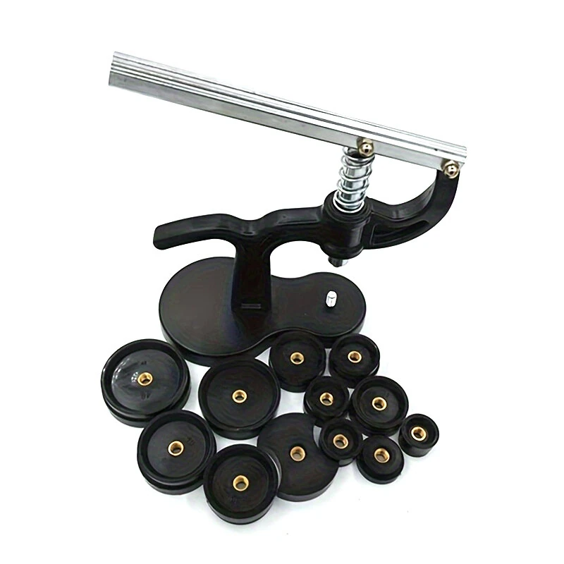 Professional Watch Repair Tool Kit 12pcs Watch Case Press 18mm to 50mm Alloy Material for Quartz Mechanical Watch Maintenance Assembly Required — image 1