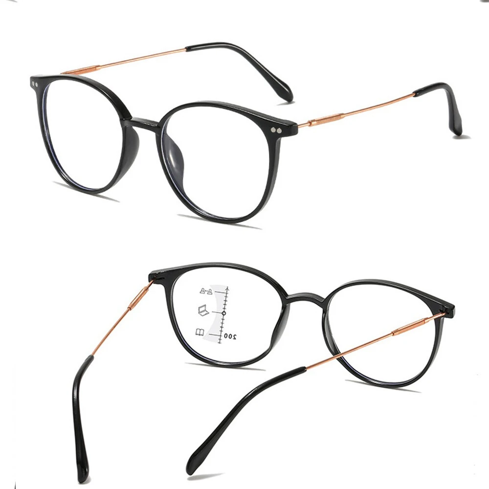 Progressive Multifocal Anti-blue Light Reading Glasses HD Lightweight Fashion Presbyopia Glasses — view 7